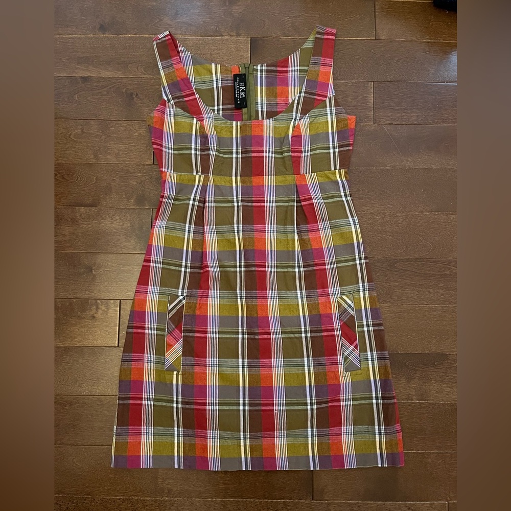 HKR Collection plaid mini dress
